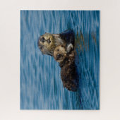 Kutest Baby Animals | Moeder en Baby Otter Legpuzzel (Verticaal)