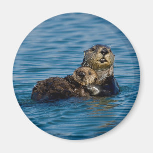 Kutest Baby Animals Moeder en Baby Otter Magneet