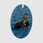 Kutest Baby Animals | Moeder en Baby Otter Ornament (voorkant)