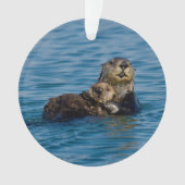 Kutest Baby Animals | Moeder en Baby Otter Ornament (voorkant)