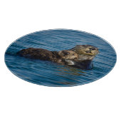 Kutest Baby Animals | Moeder en Baby Otter Snijplank (Hoek)