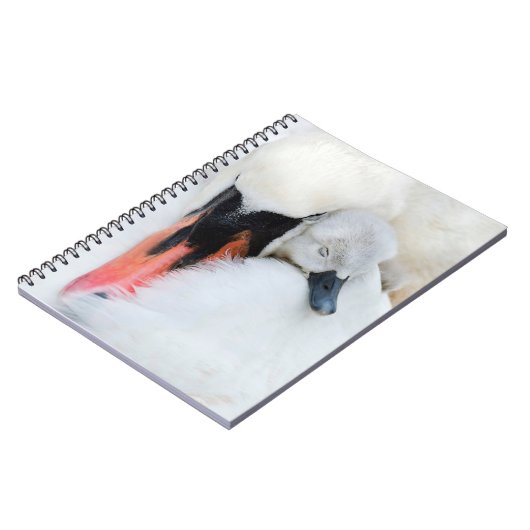 Kutest Baby Animals | Moeder en Baby Stomme Swan Notitieboek (Linkerzijde)