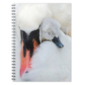Kutest Baby Animals | Moeder en Baby Stomme Swan Notitieboek (Voorkant)