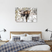 Kutest Baby Animals | Moose Calf Canvas Afdruk (Insitu (Slaapkamer))