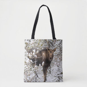Kutest Baby Animals Moose Calf Tote Bag