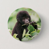 Kutest Baby Animals | Mountain Gorilla Baby Ronde Button 5,7 Cm (Voorkant)