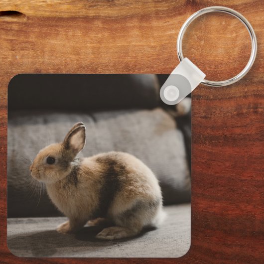 Kutest Baby Animals | Nederland Dwarf Rabbit Sleutelhanger (Achterkant)