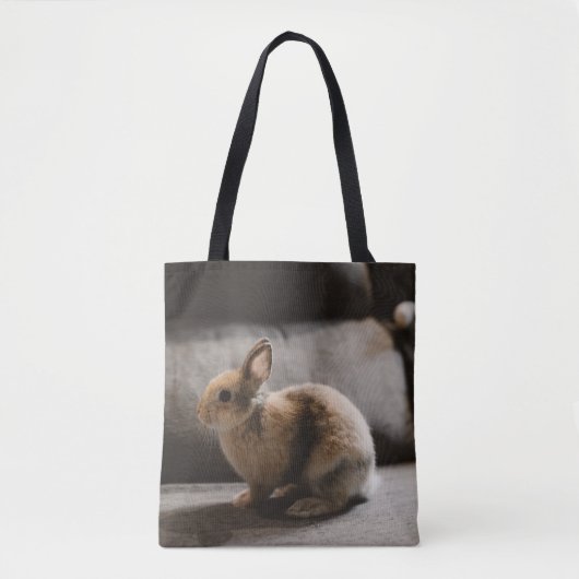 Kutest Baby Animals | Nederland Dwarf Rabbit Tote Bag (Voorkant)