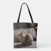 Kutest Baby Animals | Nederland Dwarf Rabbit Tote Bag (Achterkant)