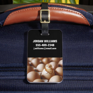 Kutest Baby Animals Nieuwe Baby Chick Bagagelabel