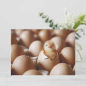 Kutest Baby Animals | Nieuwe Baby Chick Bedankkaart (Staand voorkant)