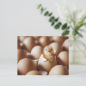 Kutest Baby Animals | Nieuwe Baby Chick Briefkaart (Staand voorkant)