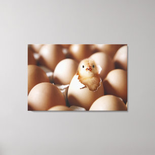 Kutest Baby Animals   Nieuwe Baby Chick Canvas Afdruk