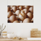 Kutest Baby Animals | Nieuwe Baby Chick Poster (Keuken)