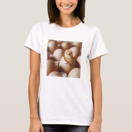 Kutest Baby Animals | Nieuwe Baby Chick T-shirt (Voorkant)