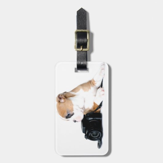 Kutest Baby Animals | Old Tyme British Bulldog Bagagelabel (Voorkant verticaal)