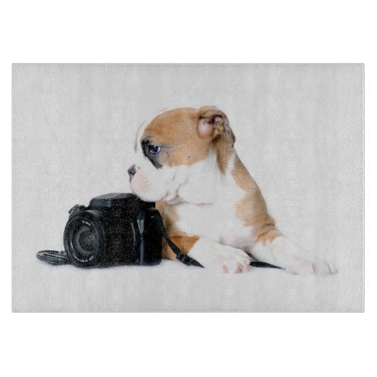 Kutest Baby Animals | Old Tyme British Bulldog Snijplank (Voorkant)