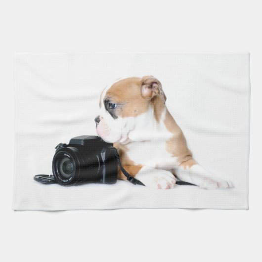 Kutest Baby Animals | Old Tyme British Bulldog Theedoek (Horizontaal)