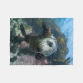 Kutest Baby Animals | Onderwater Kaapverdische zeg Fleece Deken (Voorkant (Horizontaal))