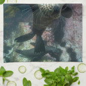 Kutest Baby Animals | Onderwater Kaapverdische zeg Theedoek (Gevouwen)