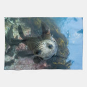 Kutest Baby Animals | Onderwater Kaapverdische zeg Theedoek (Horizontaal)