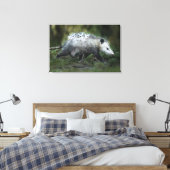 Kutest Baby Animals | Opossum mam & Kinderen Canvas Afdruk (Insitu (Slaapkamer))