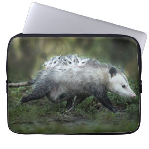 Kutest Baby Animals   Opossum mam & Kinderen Laptop Sleeve