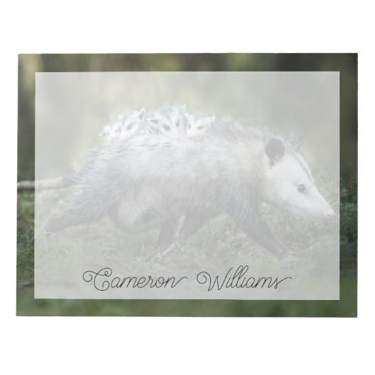Kutest Baby Animals | Opossum mam & Kinderen Notitieblok (Voorkant)