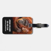 Kutest Baby Animals | Orangutan Mam & Baby Bagagelabel (Achterkant horizontaal)