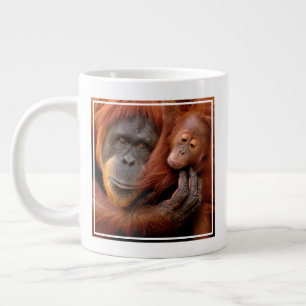 Kutest Baby Animals Orangutan Mam & Baby Grote Koffiekop