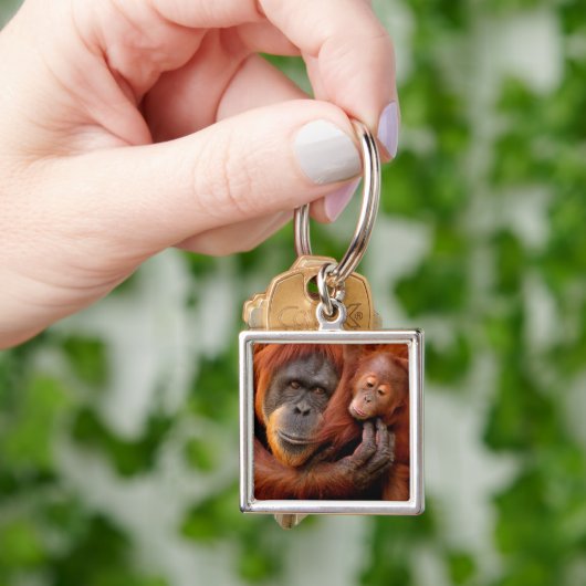 Kutest Baby Animals | Orangutan Mam & Baby Sleutelhanger (Hand)