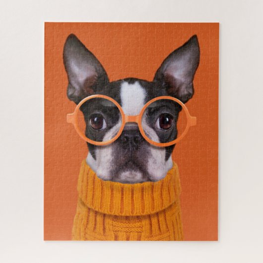 Kutest Baby Animals | Oranje Boston Terrier Legpuzzel (Verticaal)