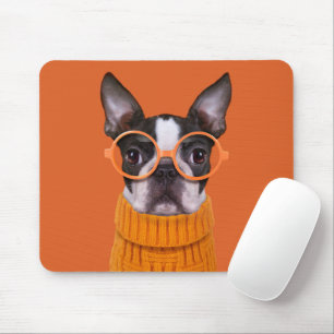 Kutest Baby Animals   Oranje Boston Terrier Muismat