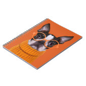 Kutest Baby Animals | Oranje Boston Terrier Notitieboek (Linkerzijde)