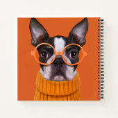 Kutest Baby Animals | Oranje Boston Terrier Notitieboek (Achterkant)