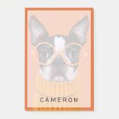 Kutest Baby Animals | Oranje Boston Terrier Post-it® Notes (Voorkant)