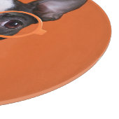 Kutest Baby Animals | Oranje Boston Terrier Snijplank (Hoek)