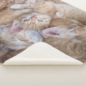 Kutest Baby Animals | Oranje keuten-pool Sherpa Deken (3/4)