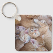 Kutest Baby Animals | Oranje keuten-pool Sleutelhanger (Voorkant)