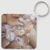 Kutest Baby Animals | Oranje keuten-pool Sleutelhanger (Achterkant)