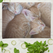 Kutest Baby Animals | Oranje keuten-pool Theedoek (Gevouwen)