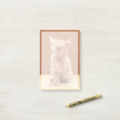 Kutest Baby Animals | Oranje Tabby Kitten Post-it® Notes (Op bureau)