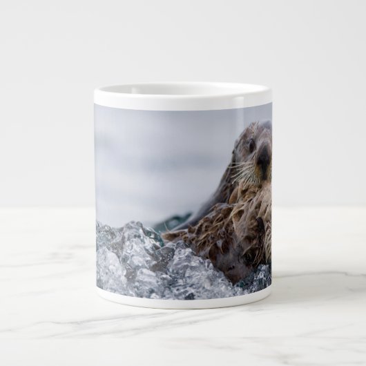 Kutest Baby Animals | Otter Baby en moeder Grote Koffiekop (Voorkant)