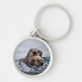 Kutest Baby Animals | Otter Baby en moeder Sleutelhanger (Voorkant)