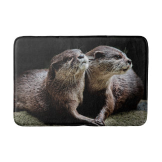 Kutest Baby Animals | Otters Holding Hands Badmat