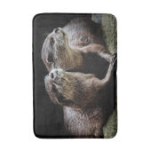 Kutest Baby Animals | Otters Holding Hands Badmat (Voorkant Verticaal)