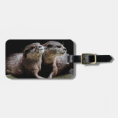 Kutest Baby Animals | Otters Holding Hands Bagagelabel (Voorkant horizontaal)