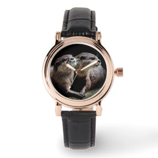 Kutest Baby Animals | Otters Holding Hands Horloge