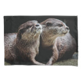 Kutest Baby Animals | Otters Holding Hands Kussensloop (Voorkant)