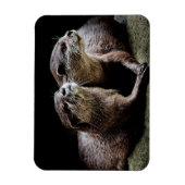 Kutest Baby Animals | Otters Holding Hands Magneet (Verticaal)